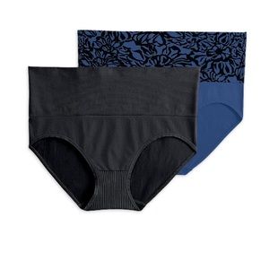 💜Jockey Essentials Women's 360 Slimming, Seamfree Slimming Brief Panties 2 Pack